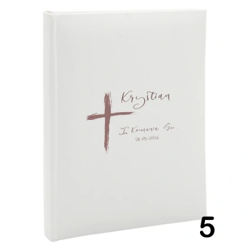 Album komunijny wsuwany na 50 zdjęć 15x21 personalizowany 5 wzorów